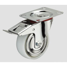 3inch Industrial Caster Nylon Caster Flat with Side Brake